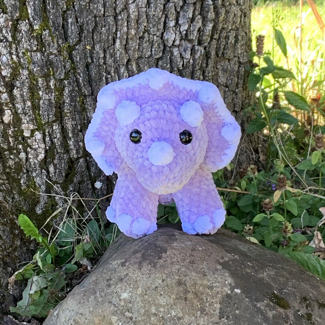 Sarah the Triceratops Free Crochet Pattern - Amigurumi