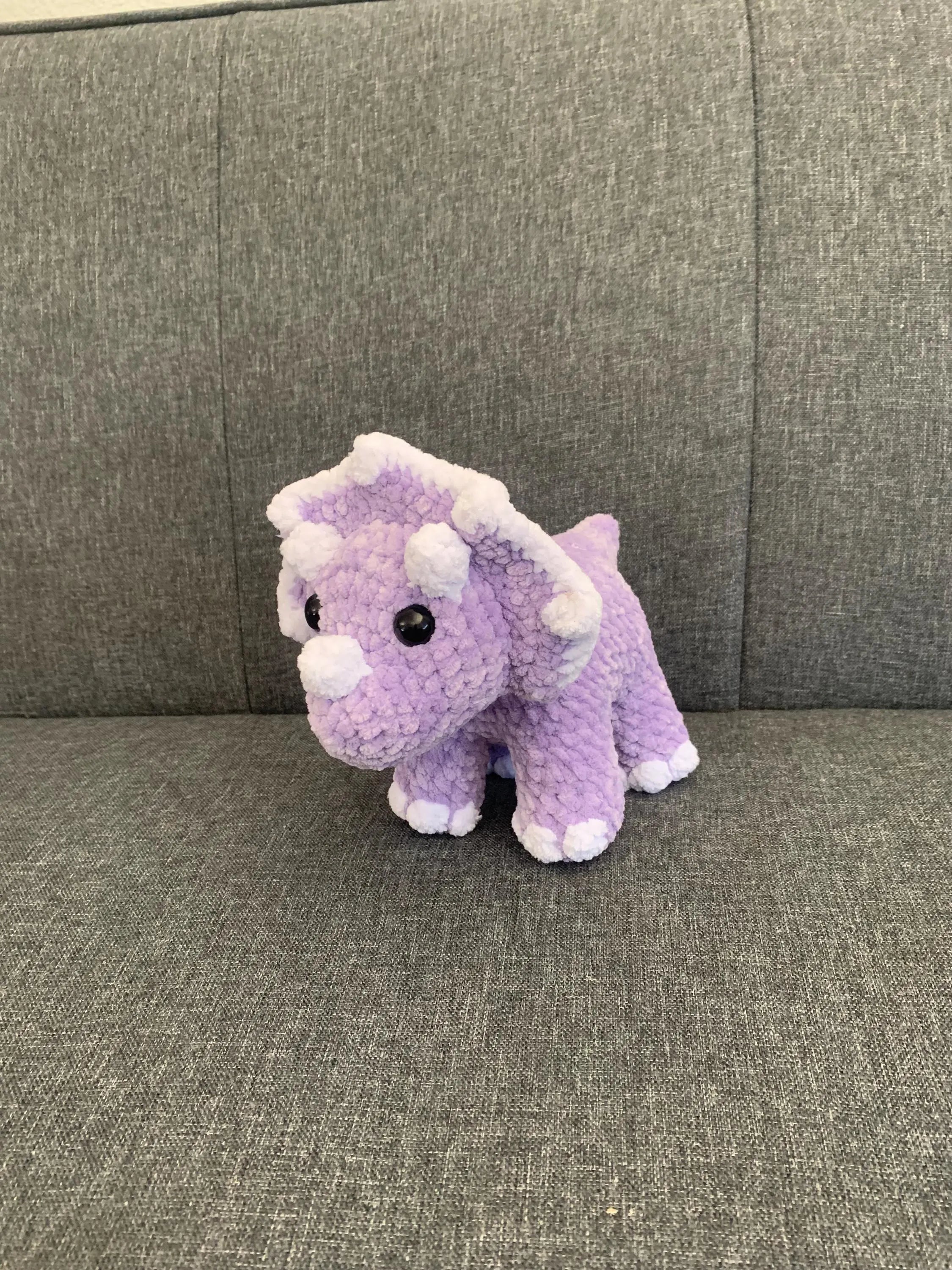 Sarah the Triceratops Crochet Pattern - Digital PDF Pattern