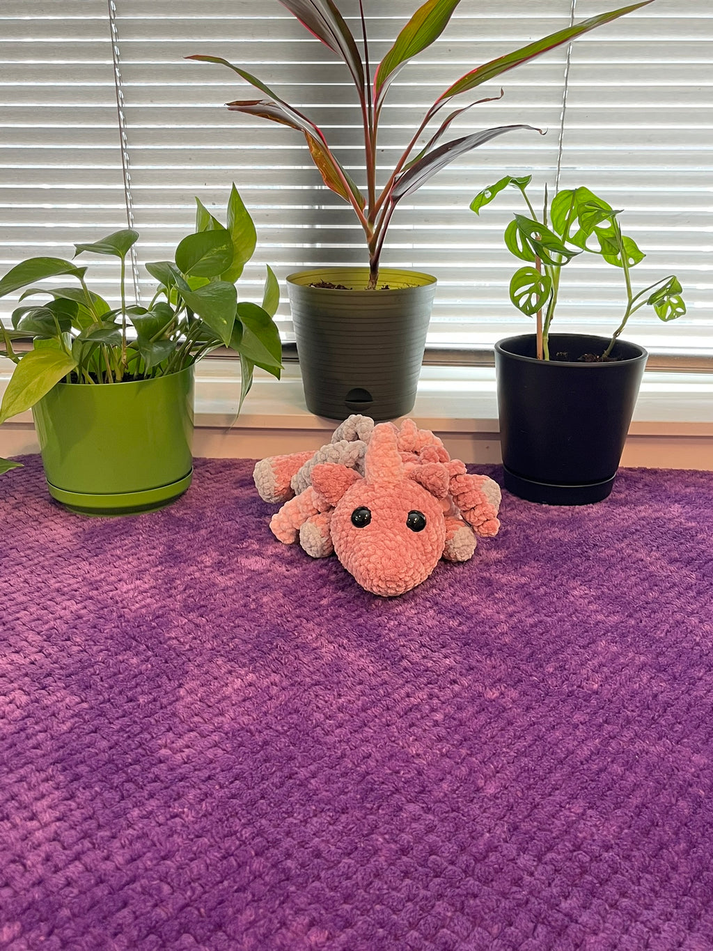 Crochet Laying Unicorn Plushie/Stuffed Animal