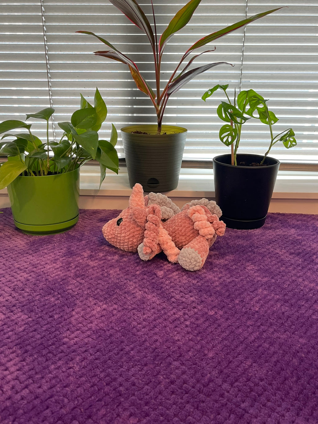 Crochet Laying Unicorn Plushie/Stuffed Animal