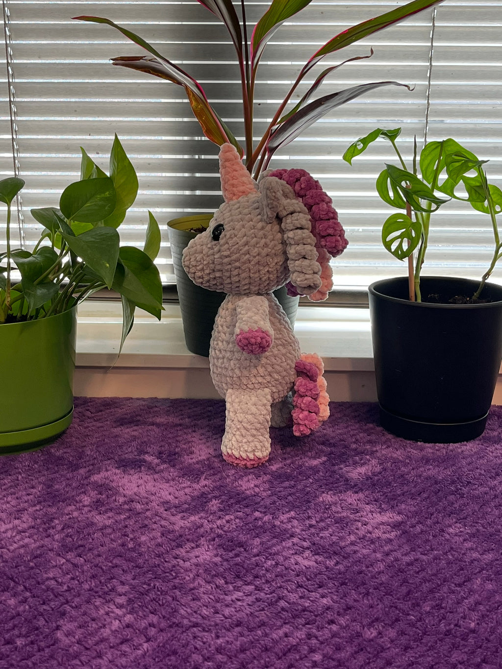 Crochet Unicorn Plushie/Stuffed Animal
