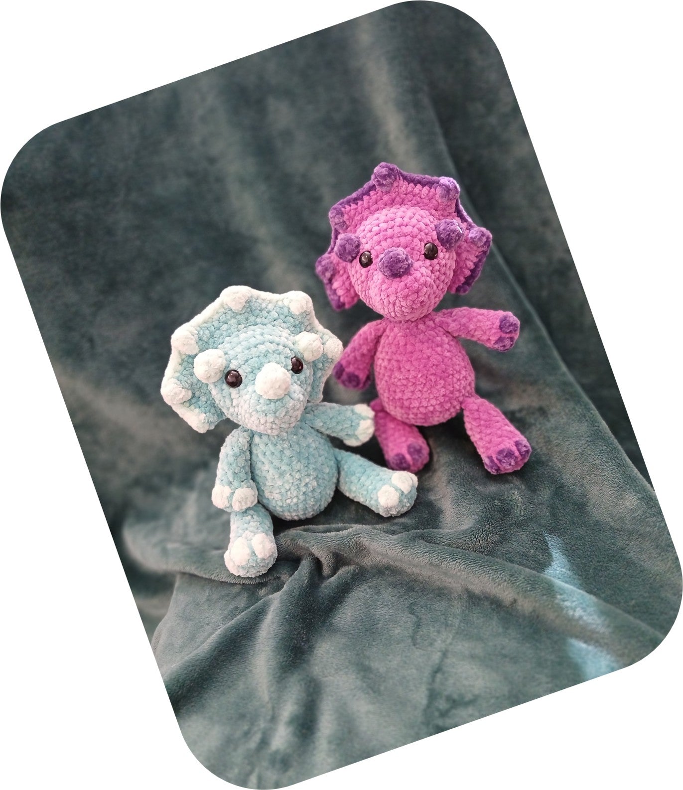 Crochet Triceratops 2n1 Pattern - PDF Digital Download